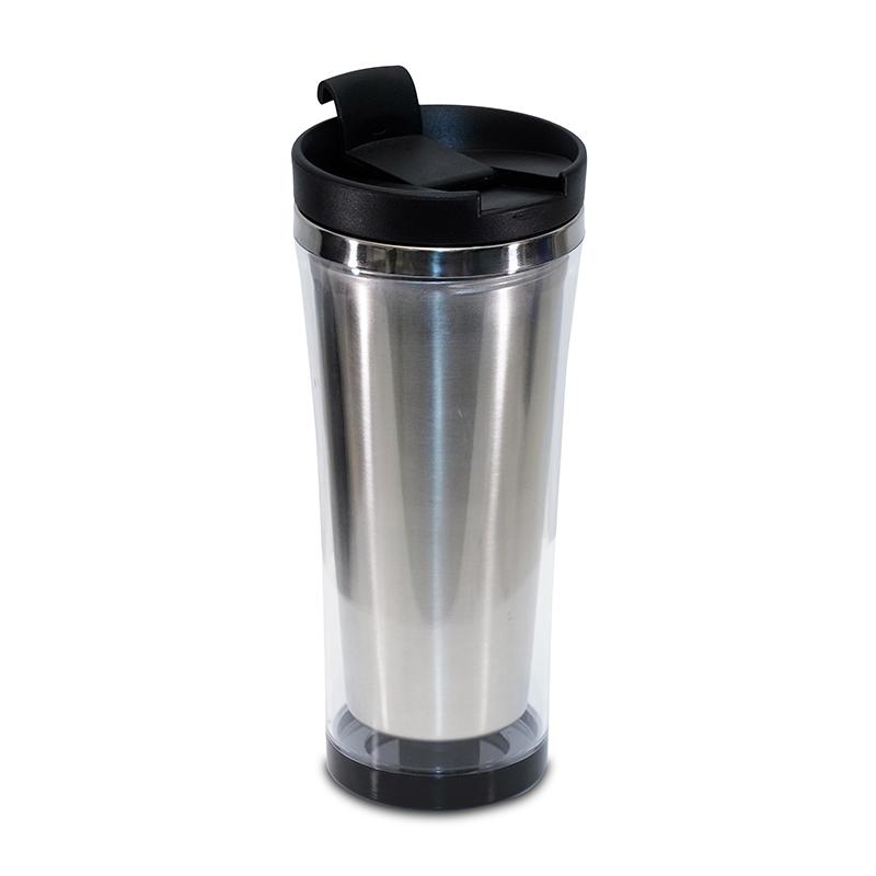 Personalized stainless steel tumbler silver